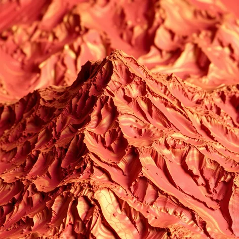 red and gold topography