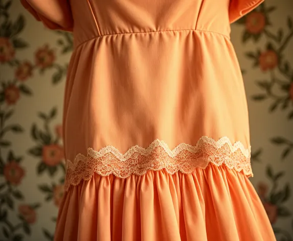 peach dress