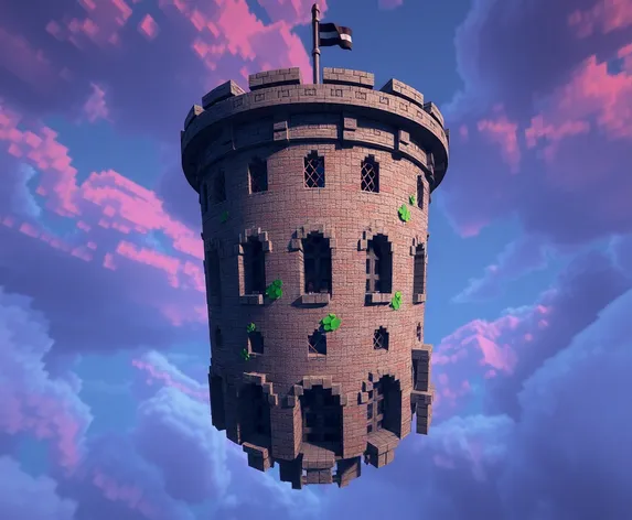 minecraft round tower