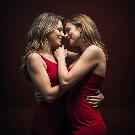 Mom and daughter wrestling