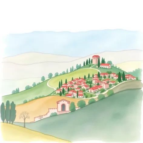 piedmont region easy drawings