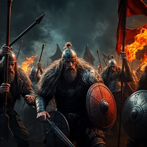 Viking raiding party