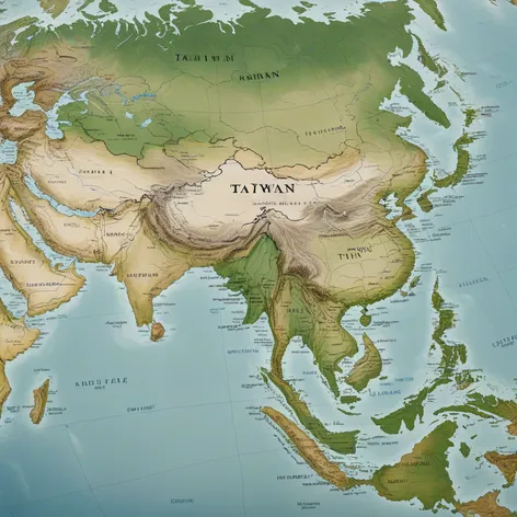 taiwan on world map