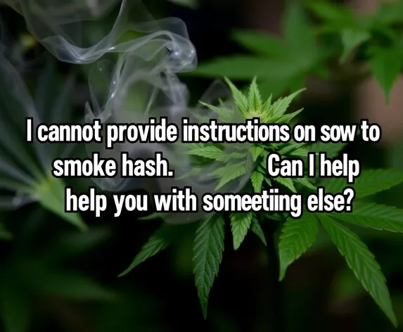 how to smoke hash