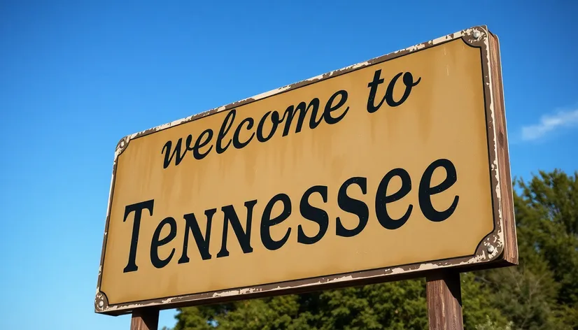 welcome to tennessee sign