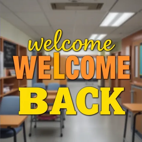 welcome back sign