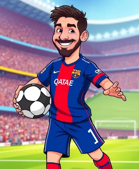 lionel messi cartoon