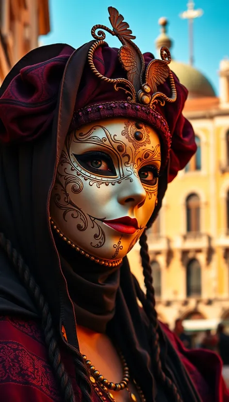 venetian mask woman