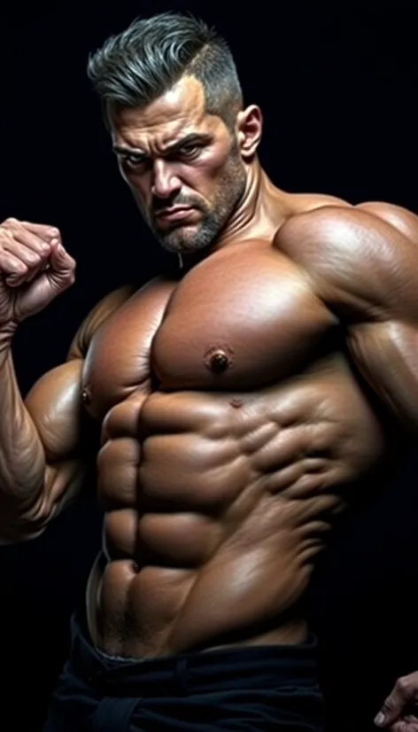 huge muscular man