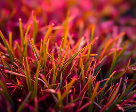 grass under a microscope