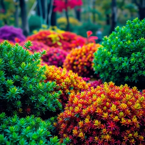 bushes with tiny pointy