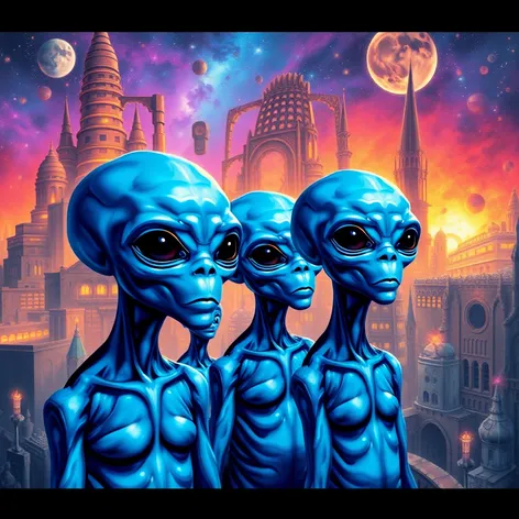 blue aliens