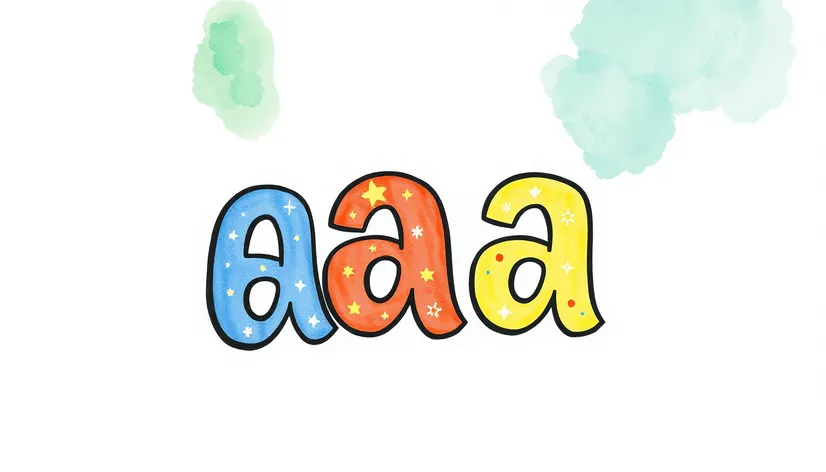 bubble letter a