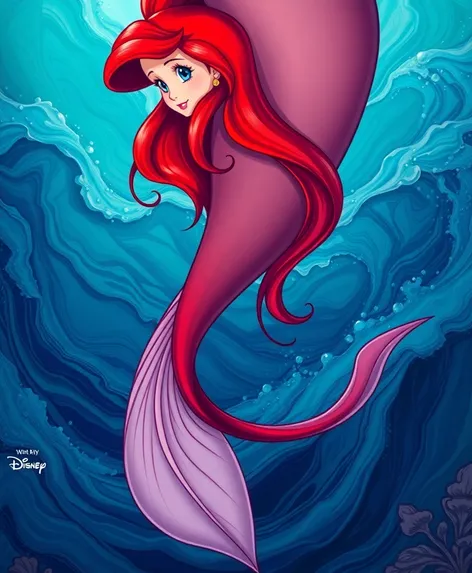 ariel with feet