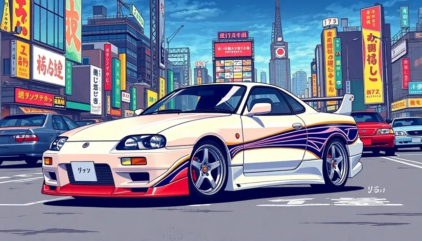 japanese jdm car illustrations