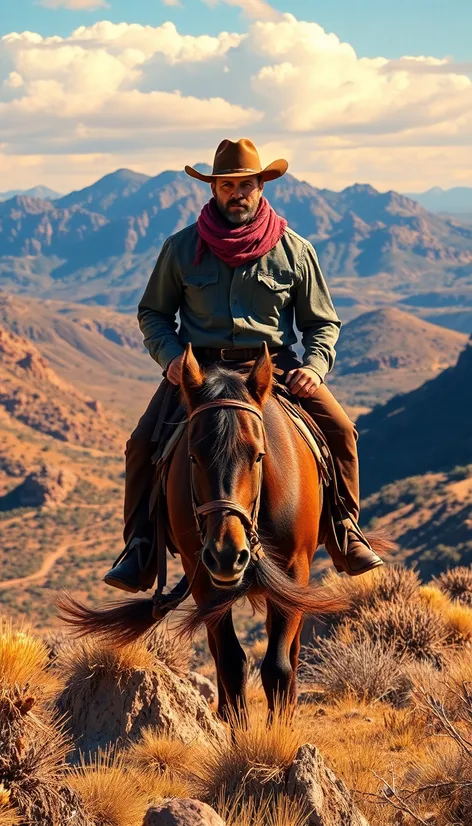 cowboy on horseback