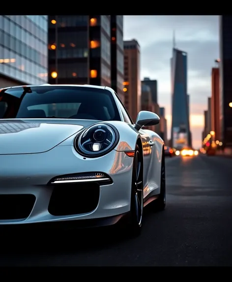 white porsche