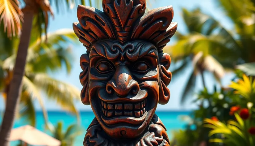 tiki statue