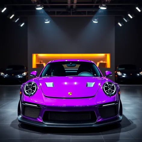 purple porsche gt3 rs