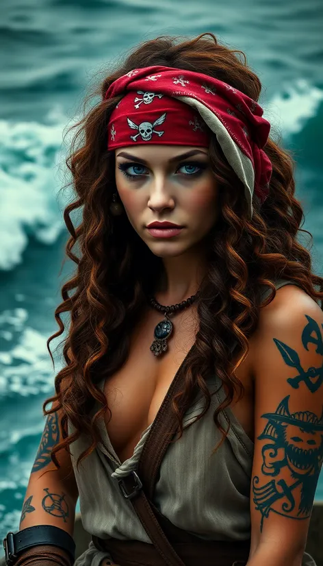 pirate woman hair