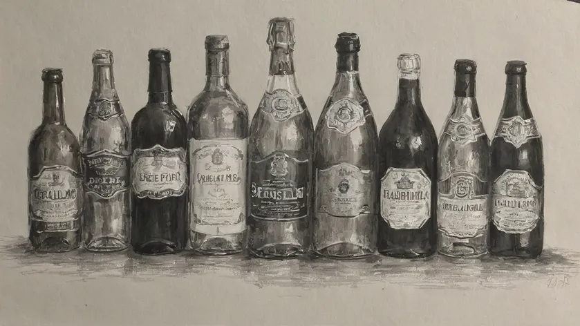 bottle drawing