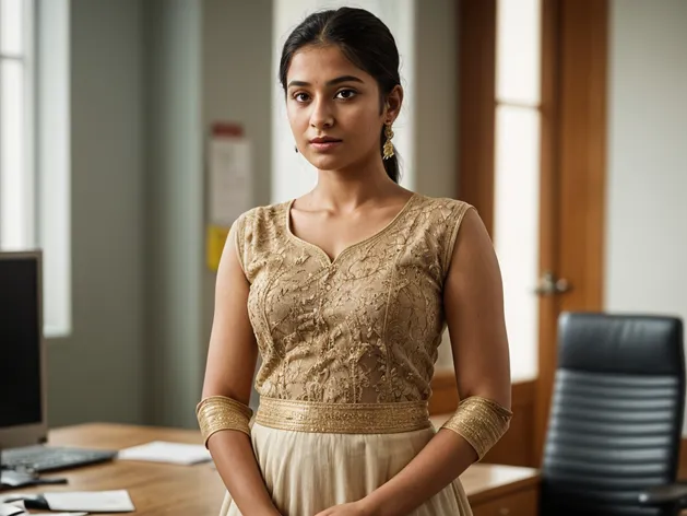 Indian girl standing in