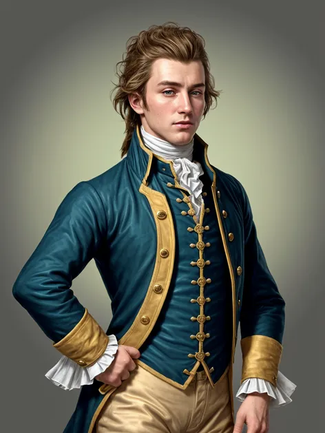 Handsome young 18th century