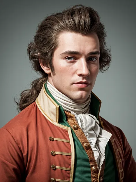 Handsome young 18th century