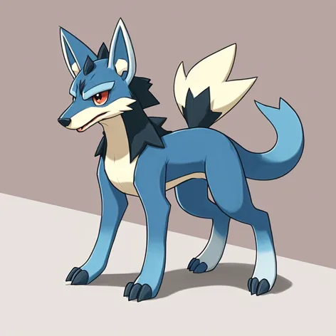 Lucario is a bipedal,