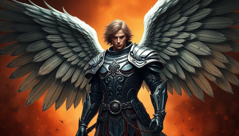 male angel warrior