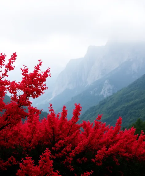 red bushes