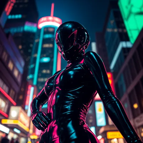 latex catsuit