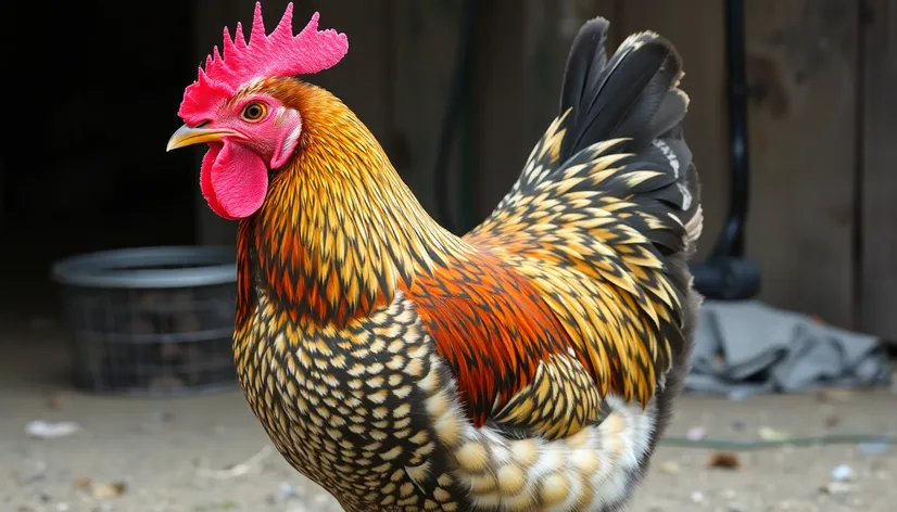 barred rock hen