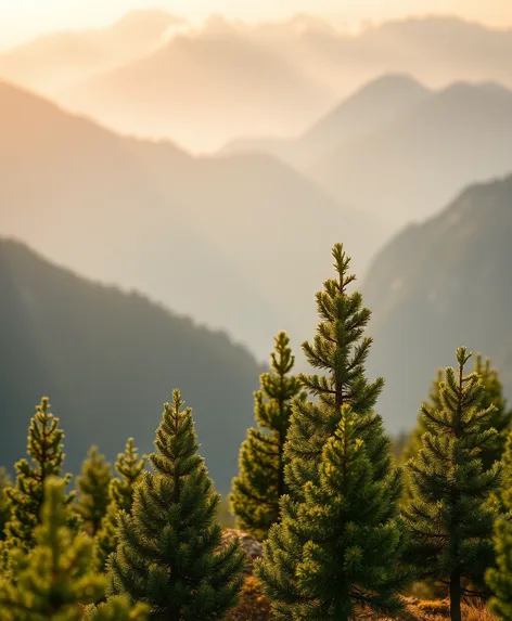 dwarf pine trees