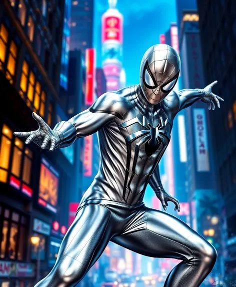 spider man silver suit