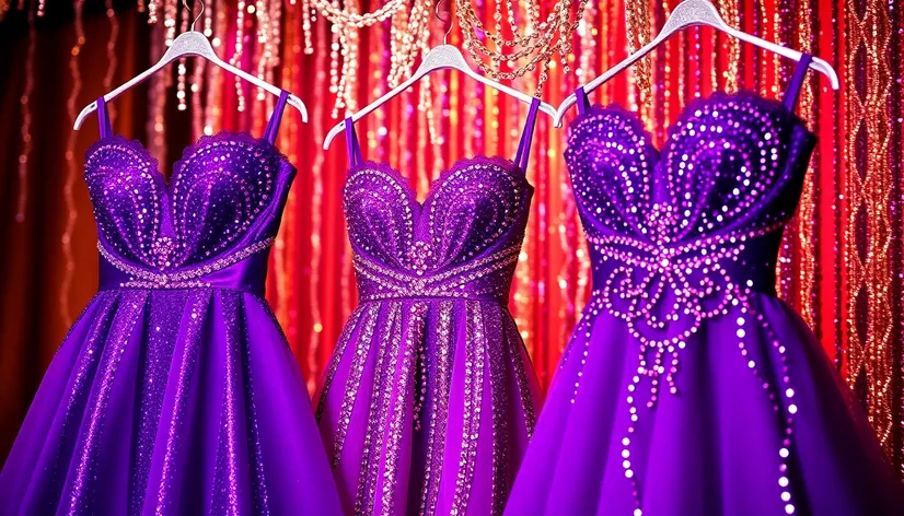 purple party dresses