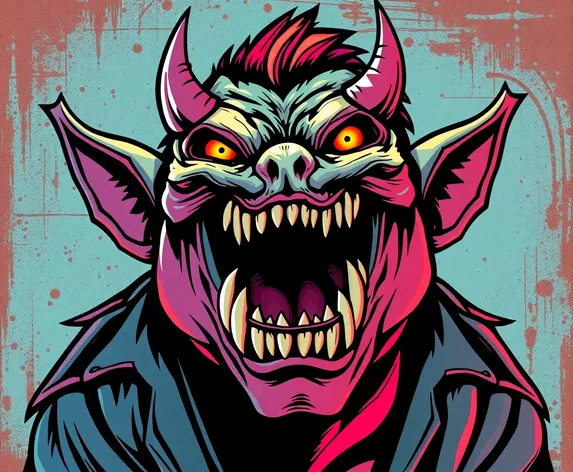 rockabilly monster art