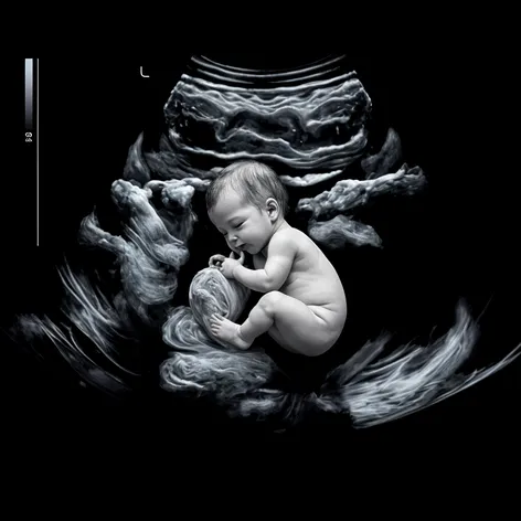 Ultrasound photo of baby