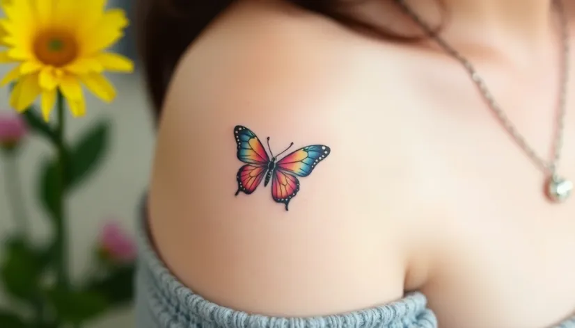 small butterfly tattoo