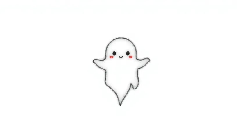 cute ghost tattoo