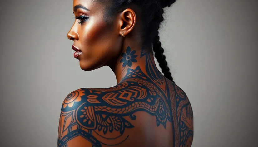 women's side tribal tattoos