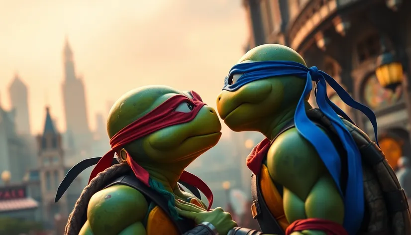 ninja turtles kissing