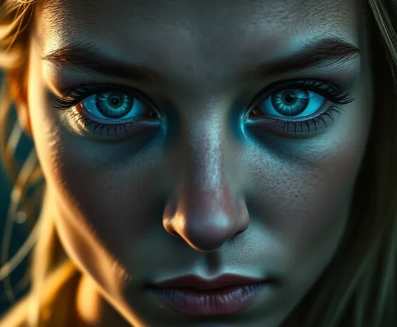 realistic blue eyes