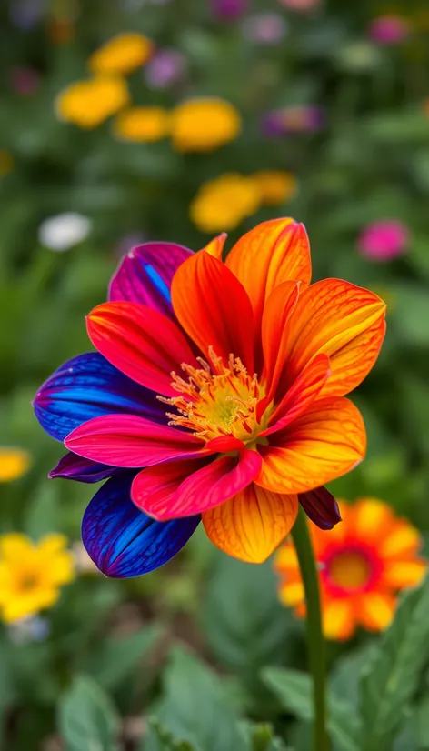 rainbow flower