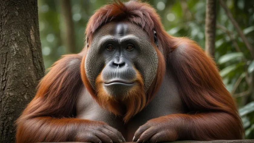 fat orangutan