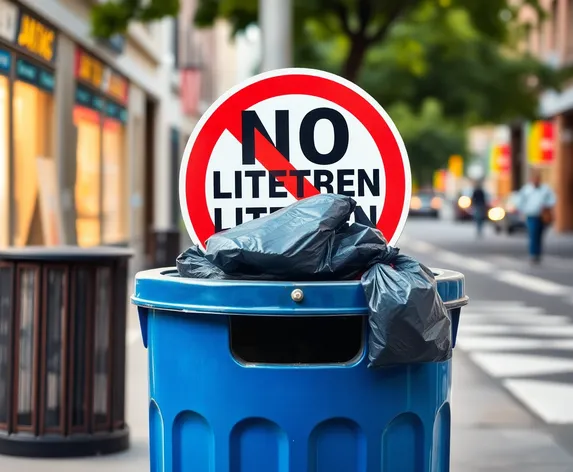 no littering sign