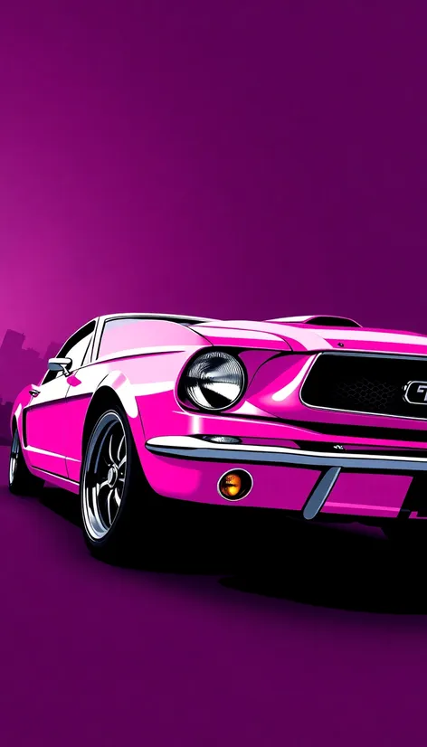 pink gt mustang