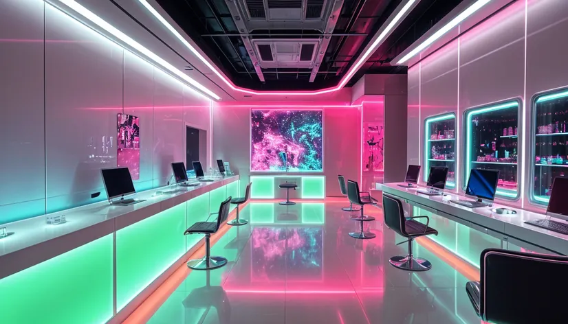 Design futuristic nail salon