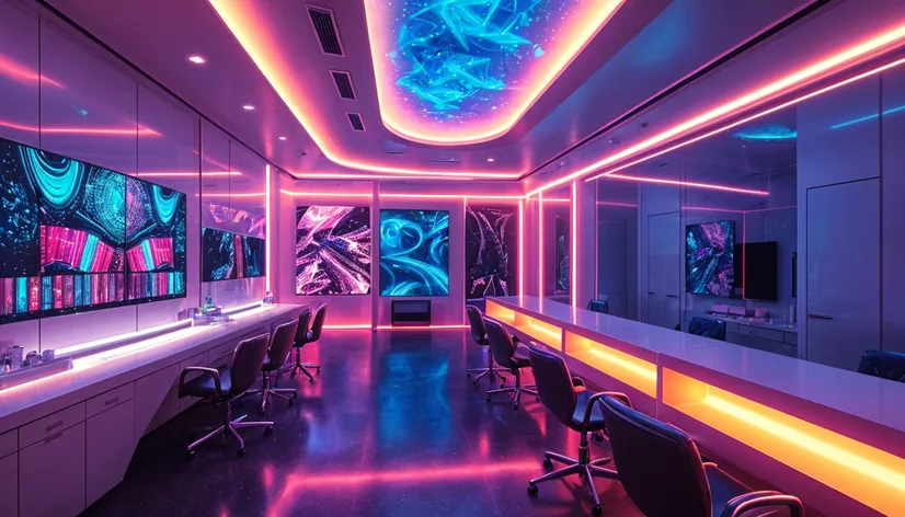 Design futuristic nail salon