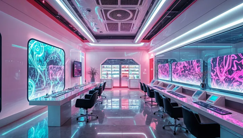 Design futuristic nail salon